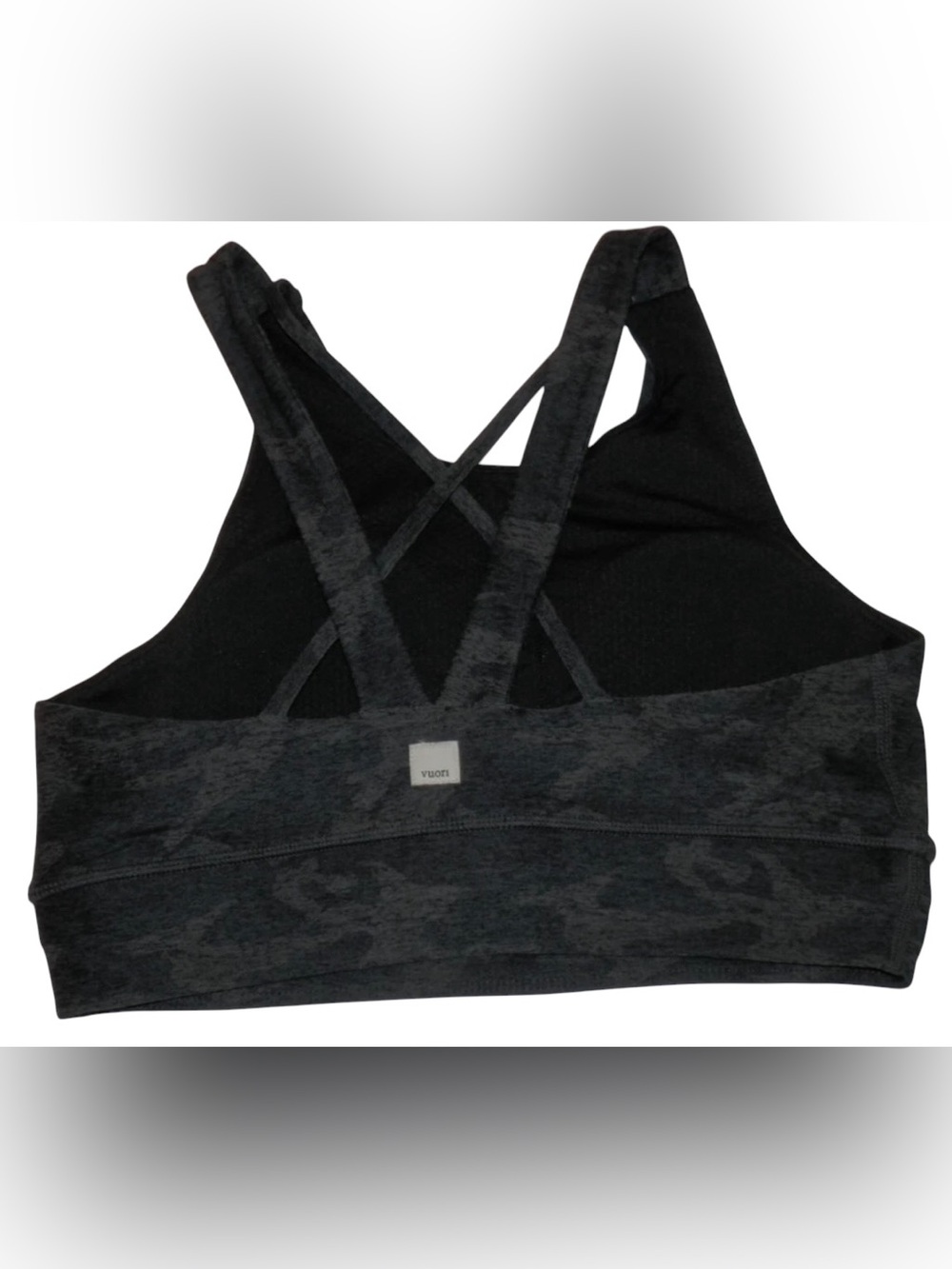 VUORI ELEVATION Sports BRA BLACK CAMO Size XL Pullover High Neck